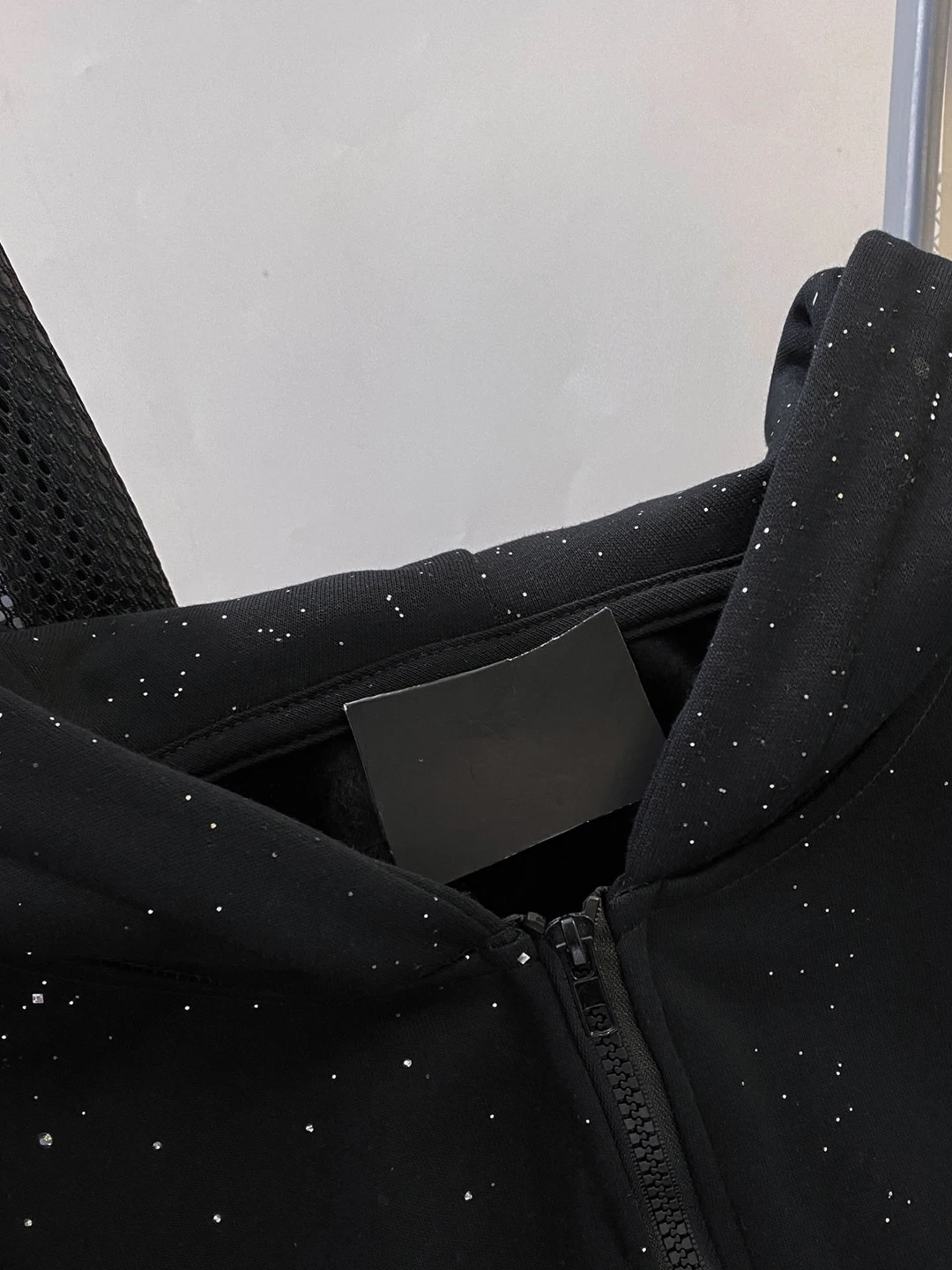 American Heavy Industry Rhinestone Cardigan Zipper Sweatshirt Men's Fashion Trendy Handsome Loose Casual Thickened Warm Jacket