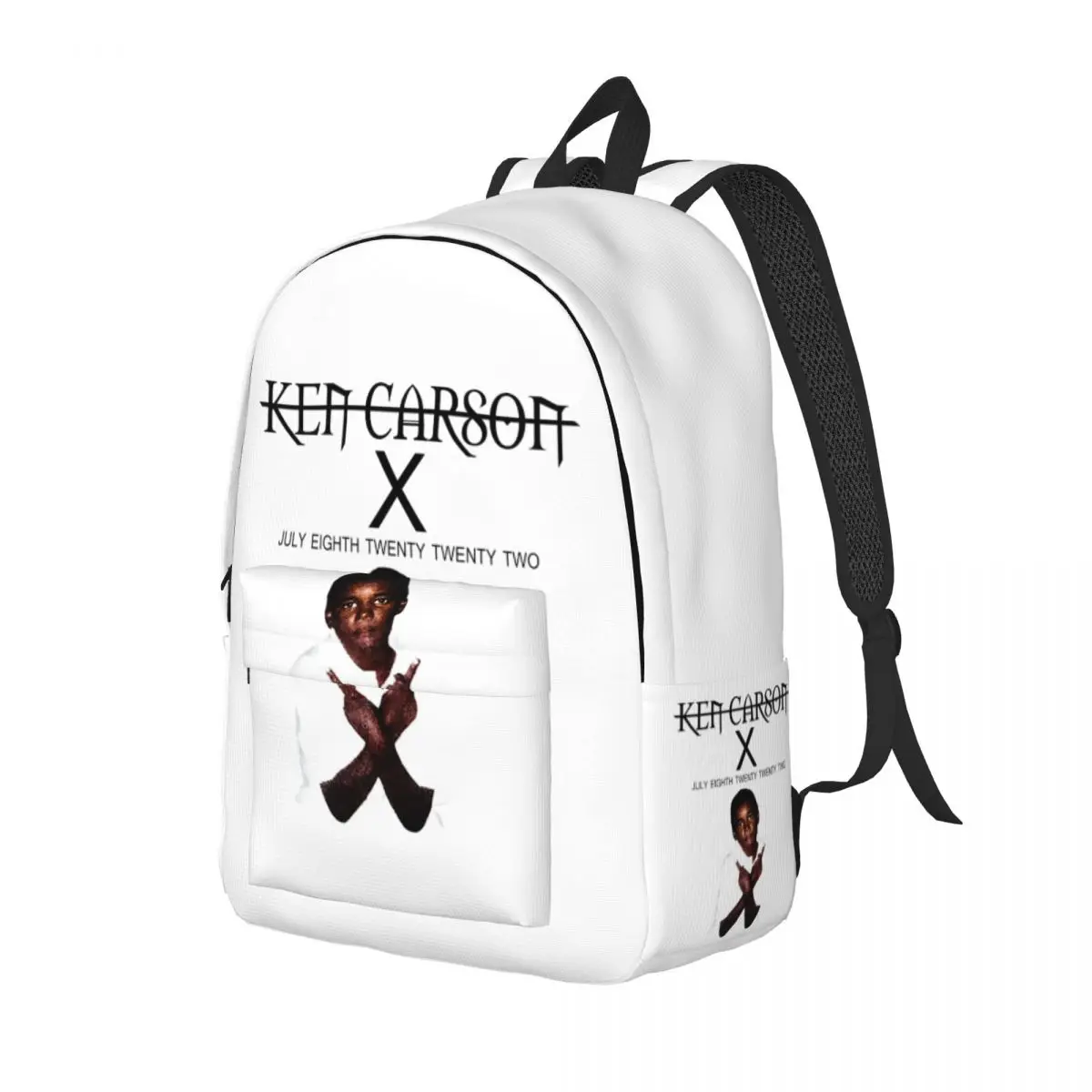 Ken Carson X Backpack for Men Women Teenage Student Hiking Travel Daypack rapper hip hop Laptop Computer Canvas Bags with Pocket