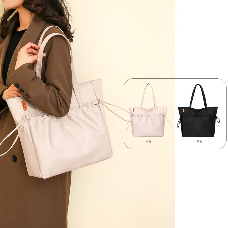 Women's Shoulder Bag Tote Student Nylon Simple New Large Capacity Solid Color Commute Leisure Shopping Travel Purses and Handbag