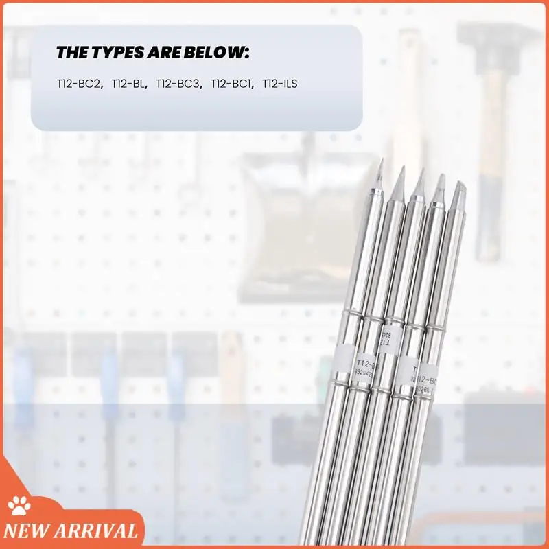 

Emption!5Pcs/Lot Series Soldering Iron Tips For HAKKO T12 Handle DIY Kits LED Vibration Switch Temperature Controller FX951 FX-9