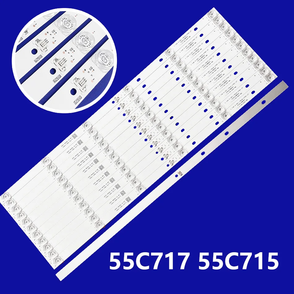 LED Backlight Strip for 55C715 55C717 55C716 55C78 55C715K 55C715X1 TCL-55P10-3030FC-12X6-LX20200106 YHF-4C-LB5506-YH10J YH09J