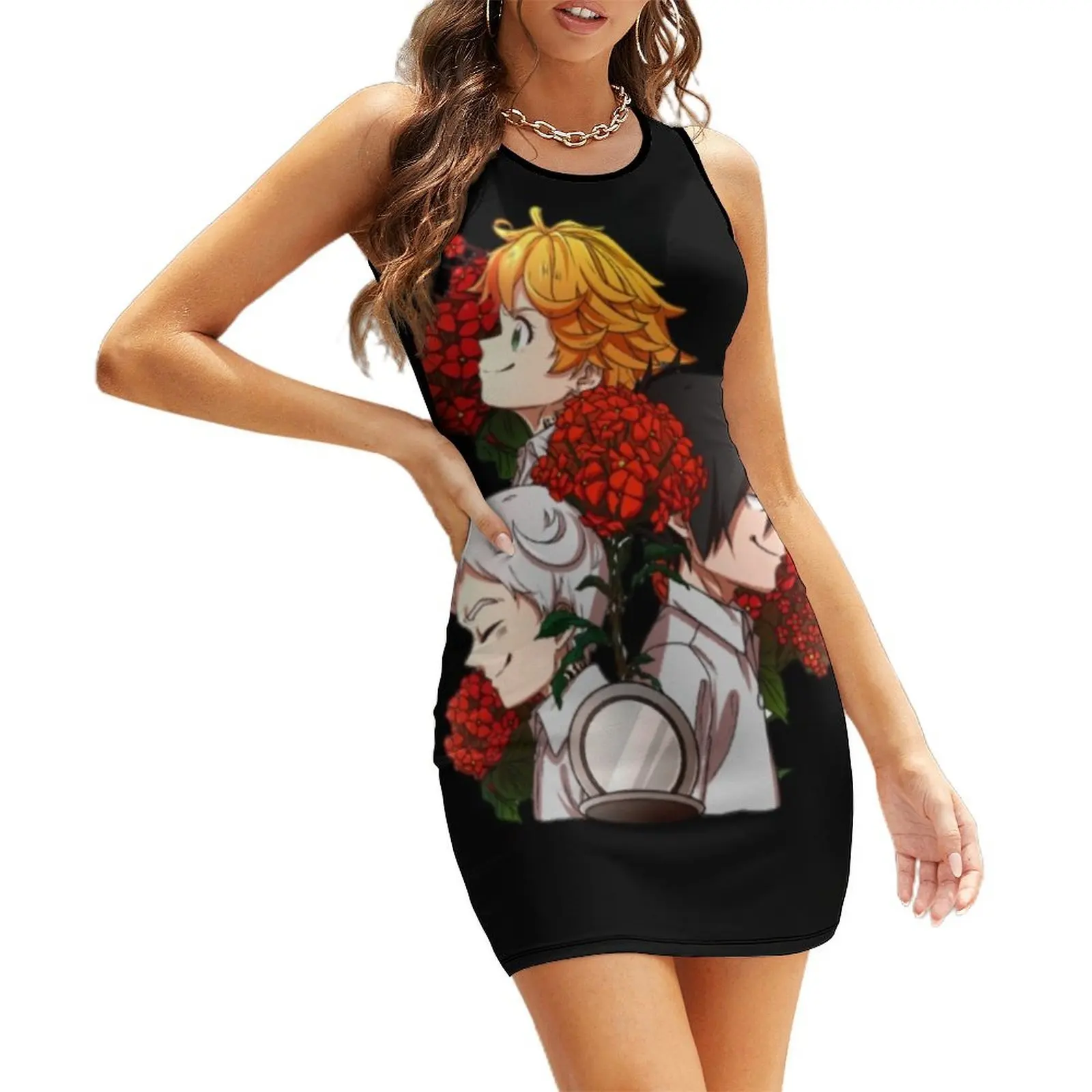 وعد نيفرلاند نورمان، راي، وإيما. ملابس فستان صيفي بدون أكمام للنساء ملابس نسائية صيفية