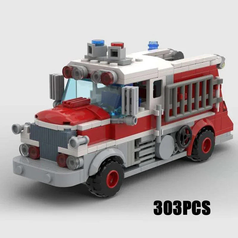 Décennie s de construction MOC pour enfants, modèle de voiture de ville, service forestier, camion de pompier, technologie, blocs modulaires, jouets de bricolage, ensembles d'assemblage, cadeaux