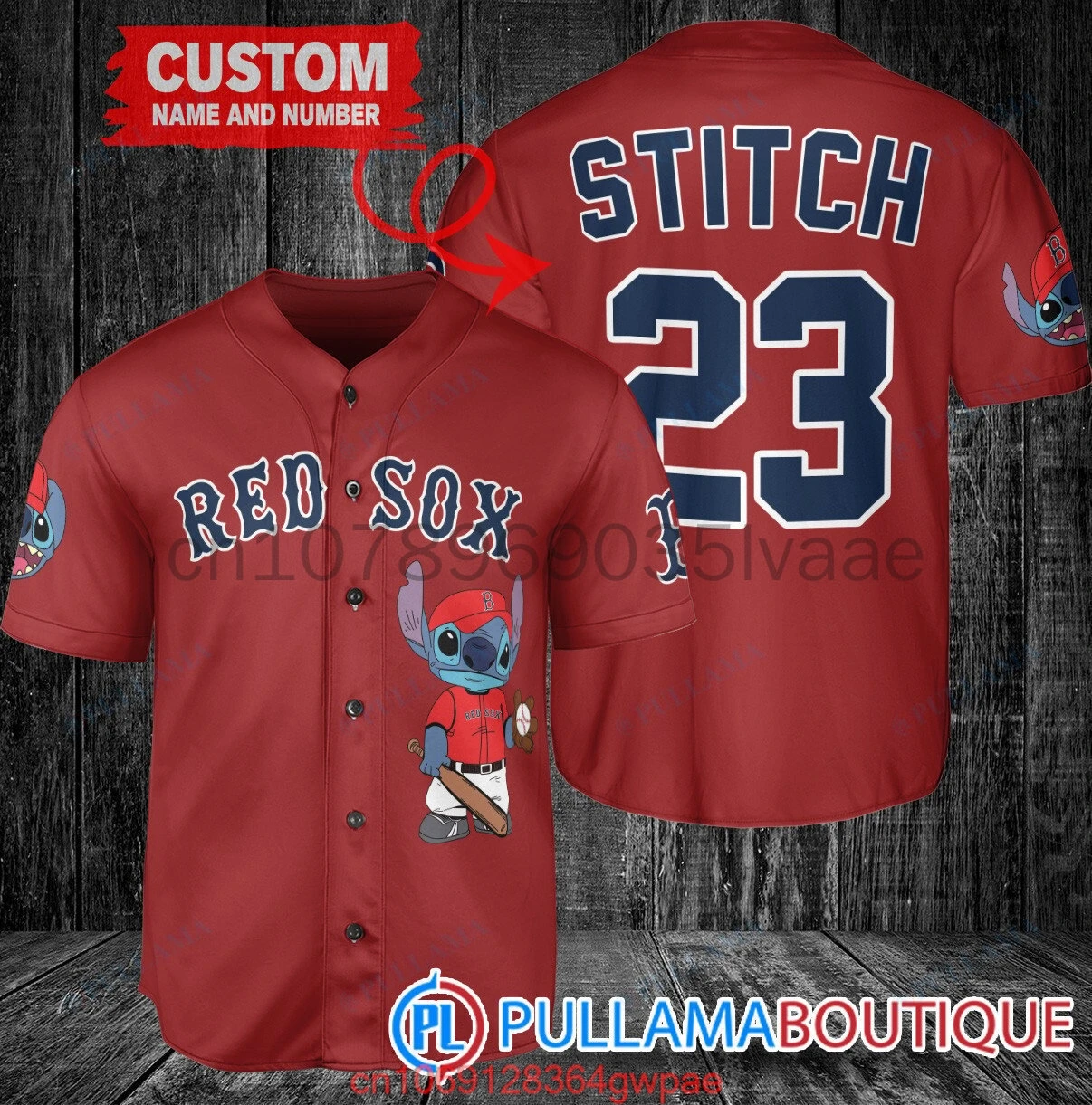 Mickey Mouse Boston Red Sox Baseball Jersey Uniform T-Shirt Customized Name Disney Baseball Jersey Men\'s and Women\'s Tops Shirts