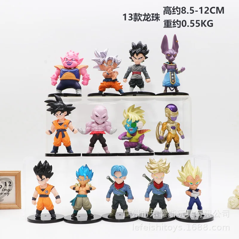 Dragonball  Action Figures Toys Model Sun Wukong God of Destruction Vegeta Miniature Doll Ornament Accessories Anime Peripheral