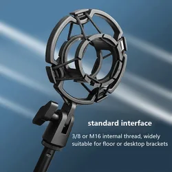 Universal Professional Condenser Microphone Shock Mount Holder Studio Recording Bracket For Black Large Mic Clip