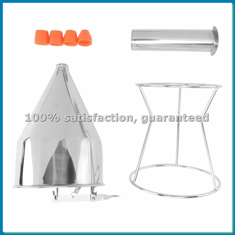 Pancake Batter Dispenser, Multi- Stainless Steel Funnel Cake Dispenser with Stand Great for Pancakes,Baked-AT35