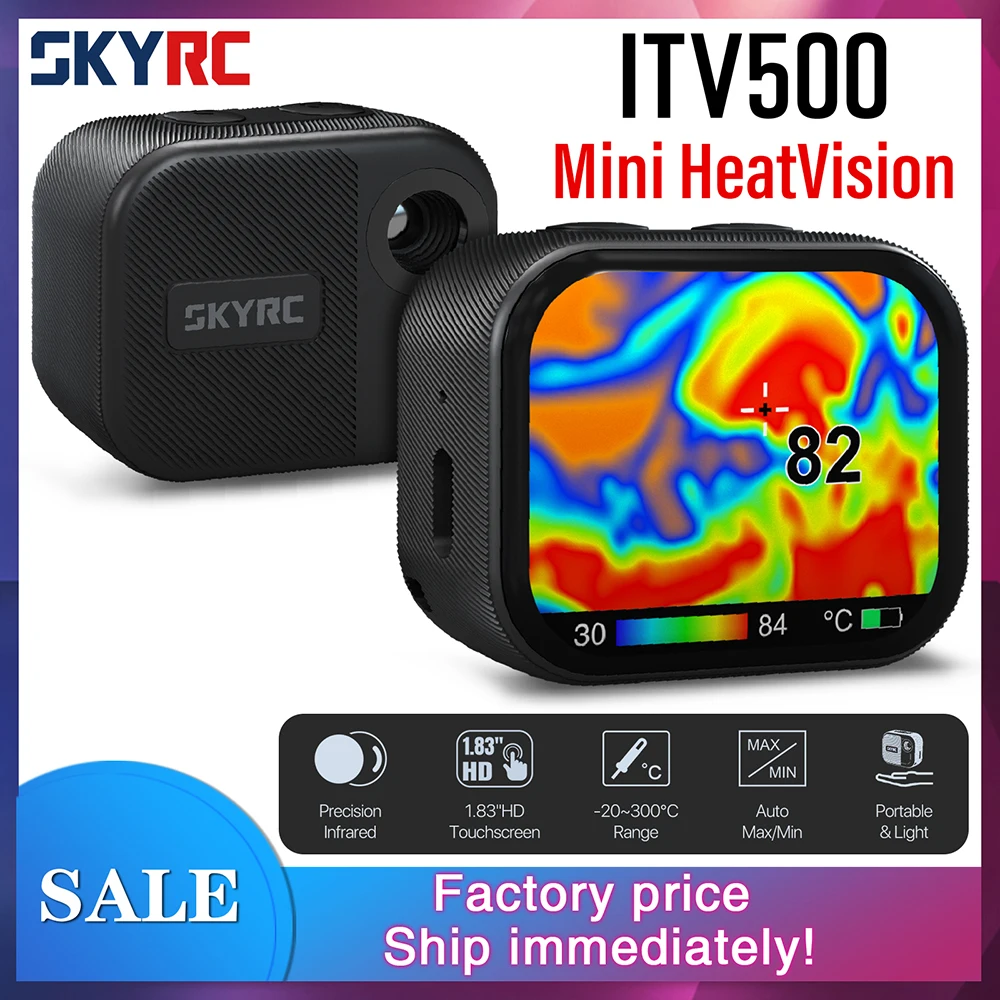 SkyRC Thermal Imager Mini HeatVision ITV500 Infrared Temperature Imager with Touchscreen