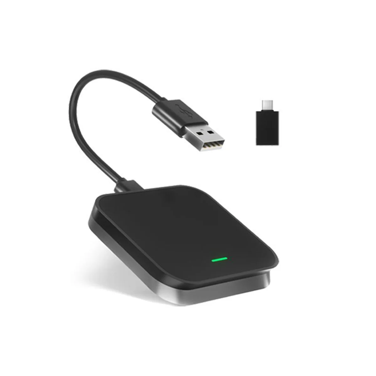 Para Apple Carplay adaptador de coche con cable a inalámbrico inteligente Aibox Box adaptador multifunción de interconexión de coche, púrpura, C