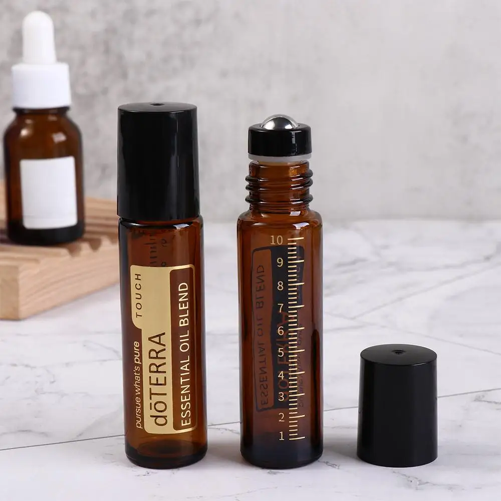 Containers Aromatherapieflessen Massageoliefles Roll-on fles Hervulbare flessen Glazen druppelflessen Spuitfles