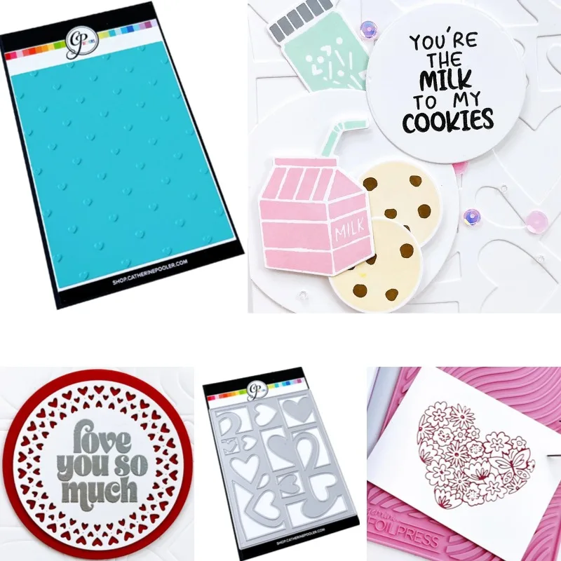 Te amo mucho - Troqueles de corte de metal y sellos, plantilla para estampado en caliente, DIY, para álbumes de recortes, tarjetas de papel, álbumes hechos a mano, sellos