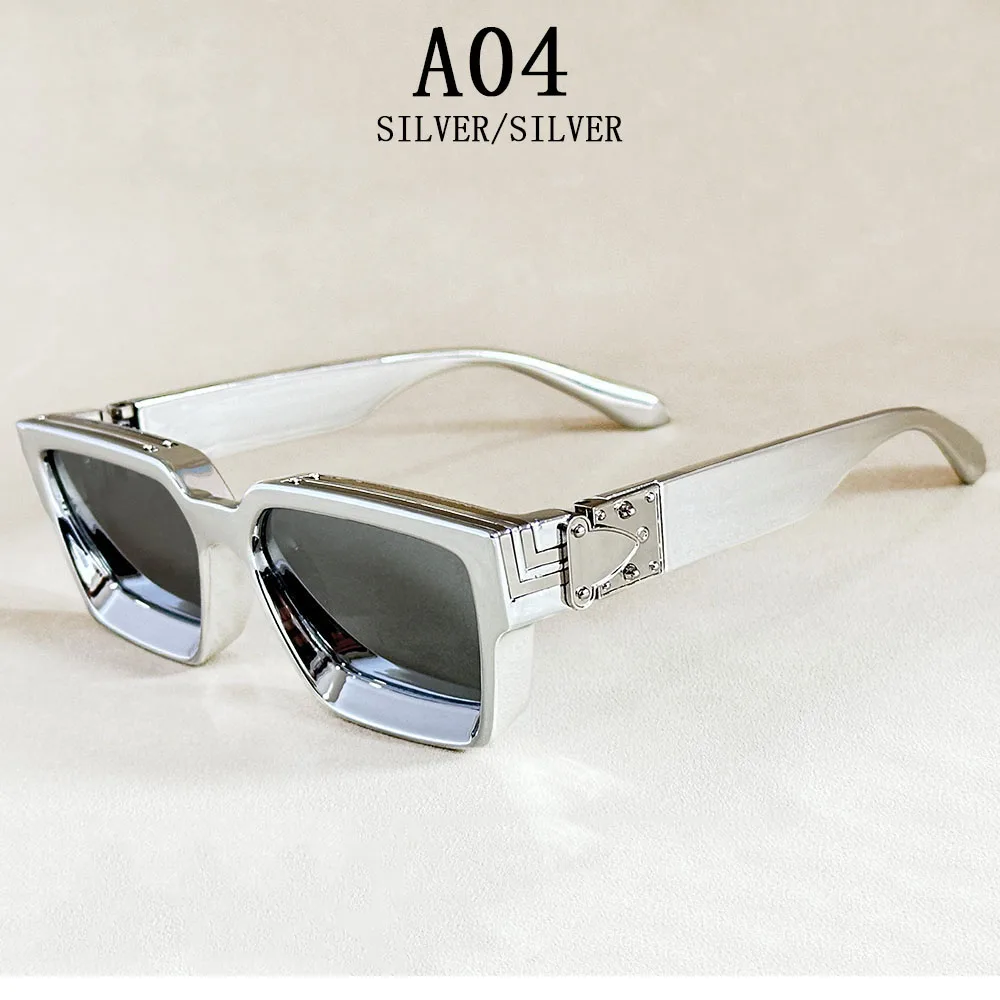 Quadratische Sonnenbrille für Herren, Retro-Millionär-Sonnenbrille für Damen, 2025, trendige Vintage-Urlaubsmode, Brille, Gafas De Sol Hombre Lunette – Detail 9