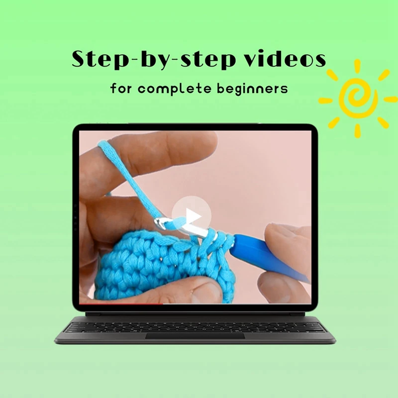 Beginner Crochet Kit Crochet Kits For Kids And Adults Acrylic For Beginners With Step-By-Step Video Tutorials