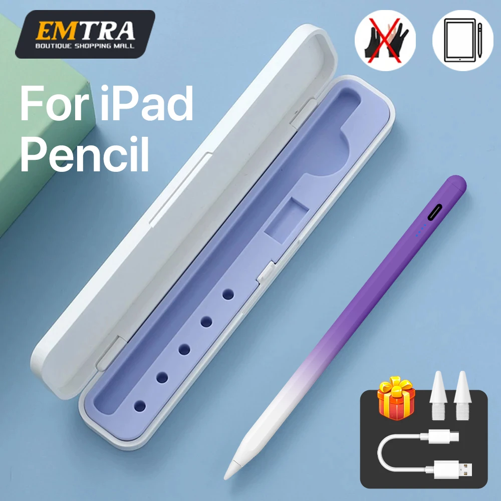 

EMTRA New style For Apple Pencil 2 1 Palm Rejection Power Display iPad Accessories iPad 2018 Pro 11 12.9 Air4 5 6Mini Stylus Pen