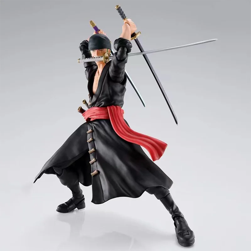 BANDAI-S.H.Figuarts SHF Roronoa Zoro Raid, figurines d\'action Anime, jouets modèles, 100% d\'origine, en stock