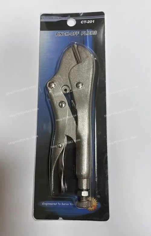 CT-201 7-inch Heavy Duty Sealing Pliers for AC Refrigeration Copper & Capillary Tubes, HVAC Tube Crimping Tool