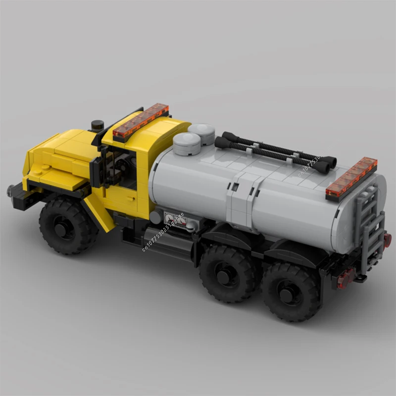 Classical City Vehicles MOC URAL 4320 6x6 Tanker Truck Building Blocks Model Bricks Sets Assemble Display Children\'s Toys Gifts