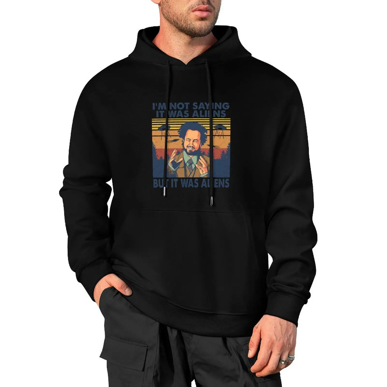 

Giorgio Tsoukalos Aliens It Was Aliens Pullover Hoodie men's sweat-shirt anime clothes autumn new products graphic hoodie