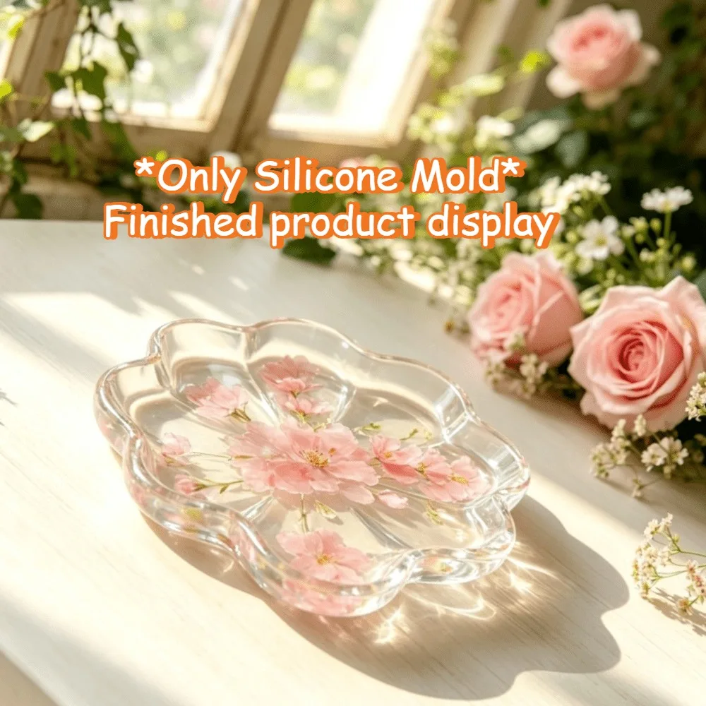 Irregular Storage Tray Silicone Mold DIY Epoxy Resin Plaster Mold Desktop Jewelry Storage Box Handmade Craft Creative Gift