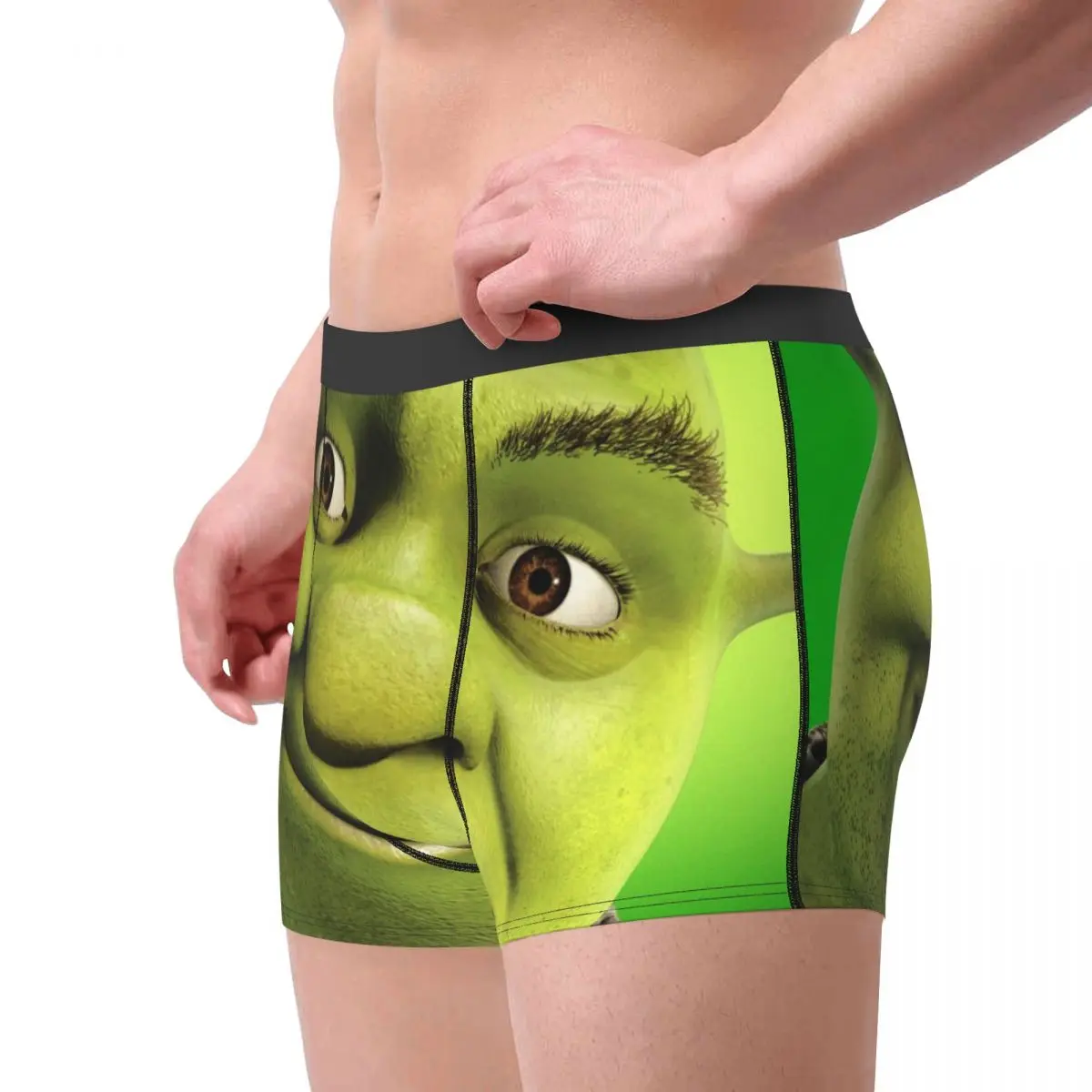 Custom Male Cool Shreks Head Underwear Boxer Briefs Soft Shorts Panties Underpants