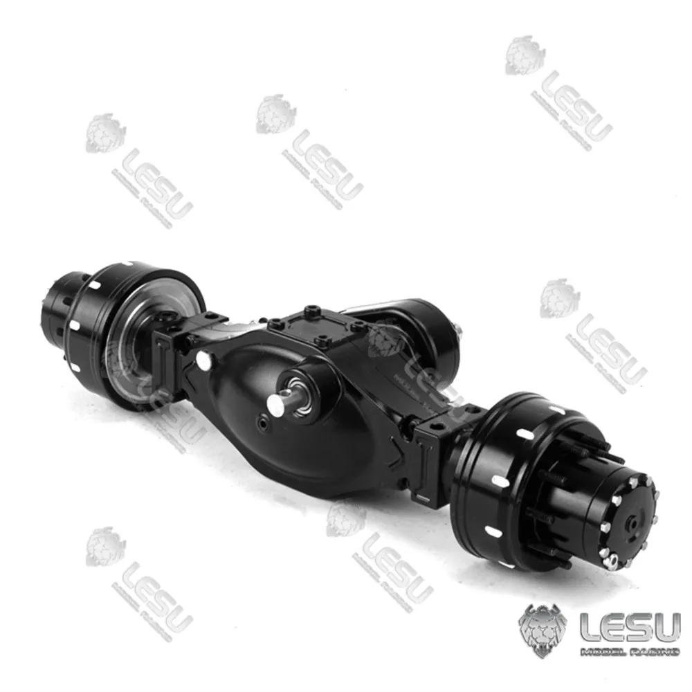 Lesu المعادن الجبهة الخلفية 8*8 عجلة تخفيض المحور التفاضلي ل توكان 1/14 Tamiyaya RC شاحنة جرار عن بعد Th17170 #3