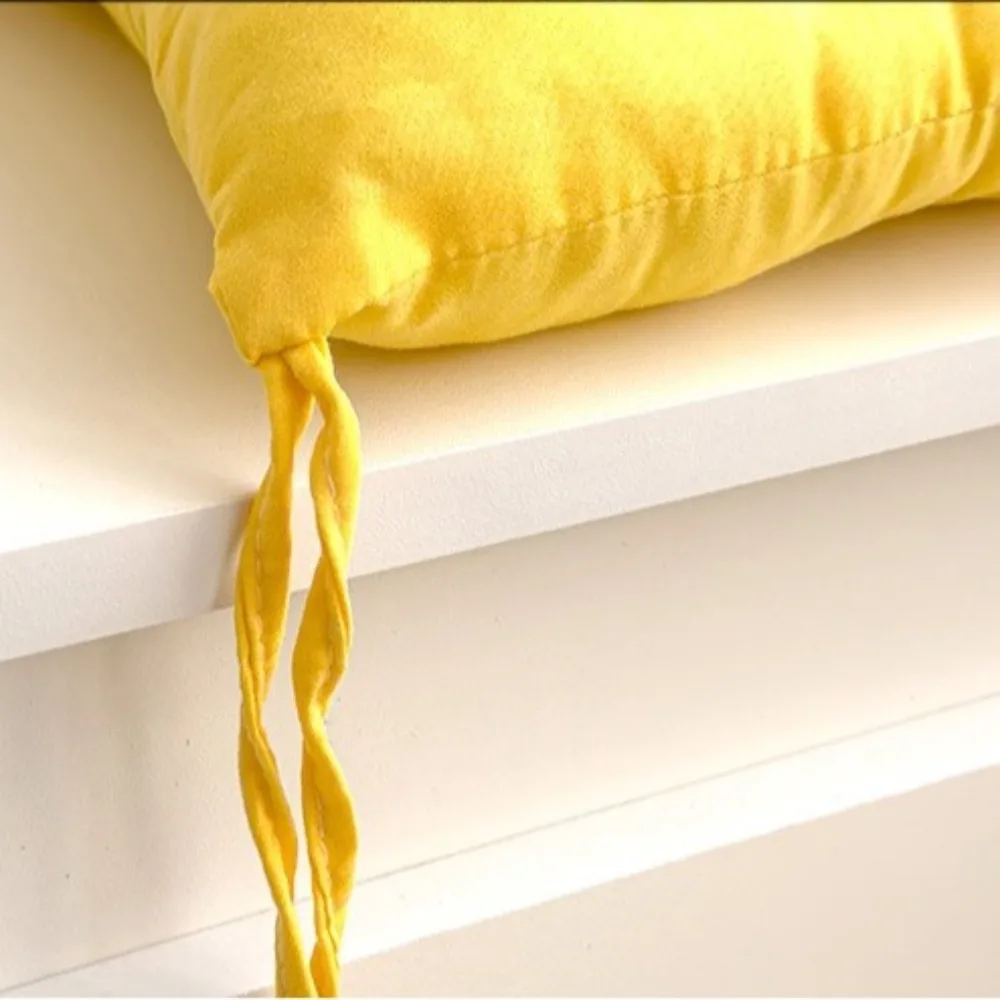 Soft 40*40cm Square Chair Cushion Thicken Solid Color Sofa Cushion with Anti-skid Strap Home Office Chair Cushion For Home Car