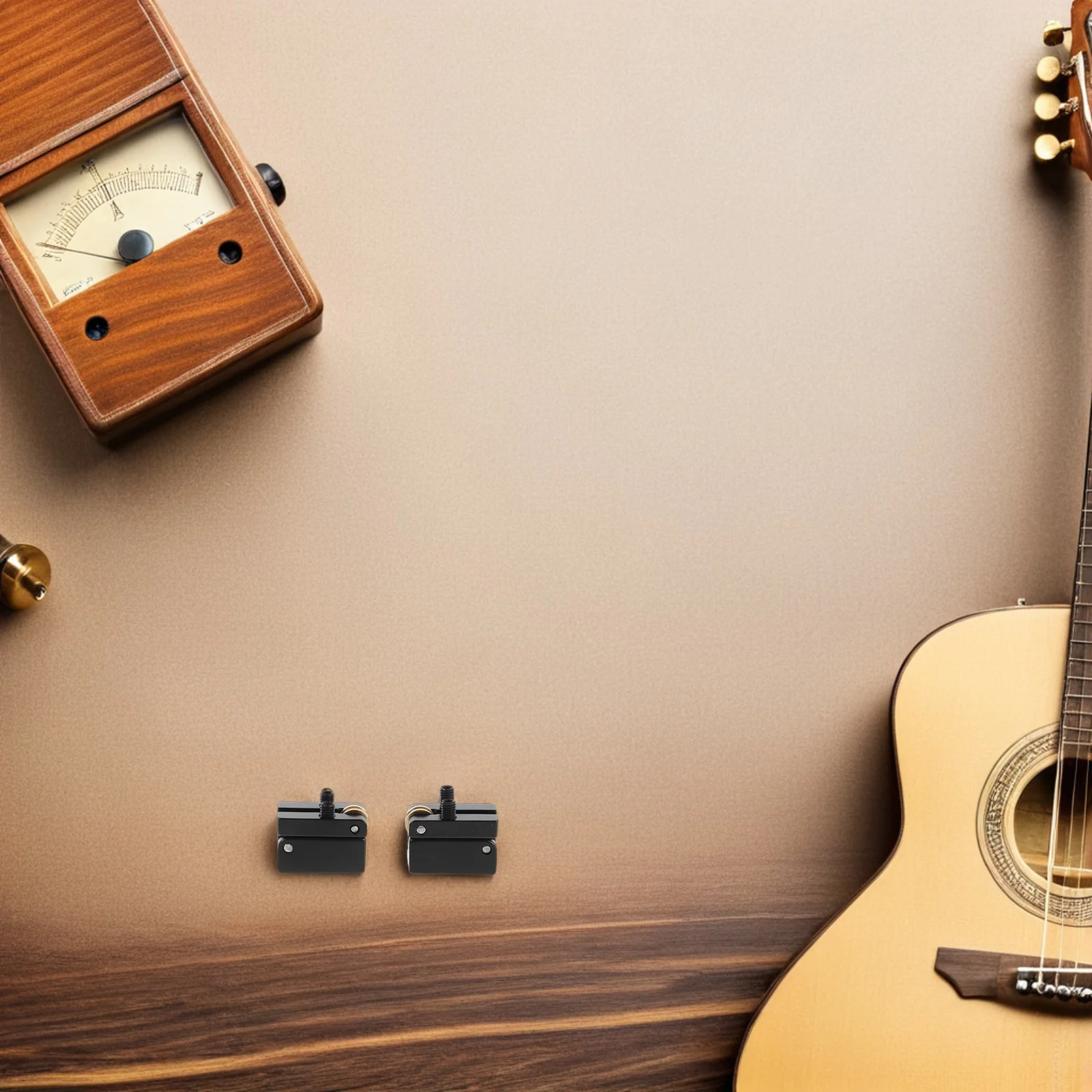 

2pcs Headless Electric Guitar Bridge Saddles Replacement Kit Guitar Tailpiece Roller Saddle Parts Ball Bearing for Studio