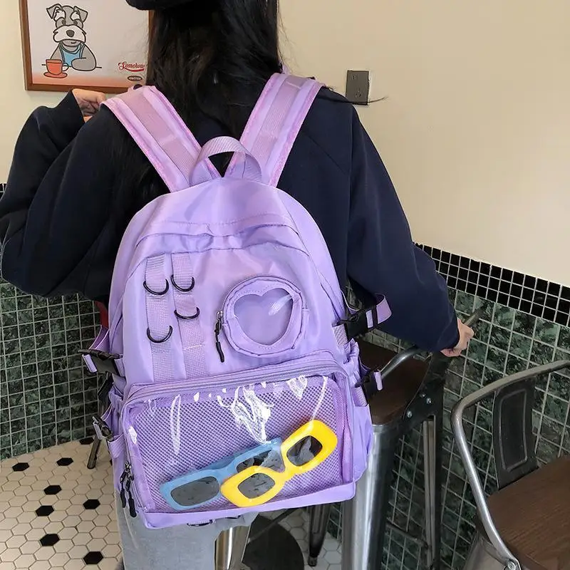 Richme Dopamine Backpacks Women Large Capacity Casual Nylon Mochilas Para Mujer Harajuku Students Commute Ita Bag Female Shopper