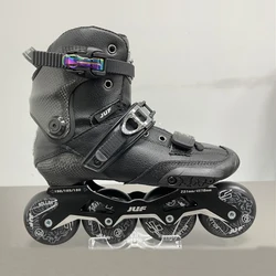 Professional Slalom Inline Skates Carbon Fiber Boots Cuff Adult Roller Free Skating Shoes Sliding Patines Similar With SEBA IGOR