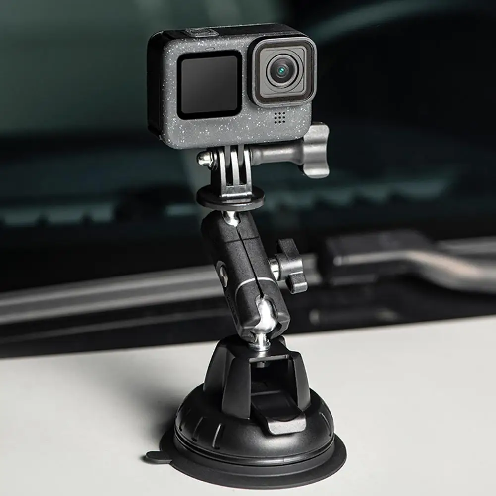 Car Glass Suction Cup Holder For DJI Pocket3/ Shadowstone X4 360-Degree Rotation Adjustable Fixing Mount Base Camera Accessories