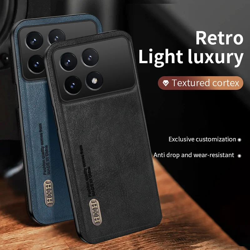 For Xiaomi POCO F6 Pro 5G Чехол Для Back Cover Skin Feel Magnetic PU Leather Phone Cases Soft Fundas For POCO F6 F7 Pro Ultra