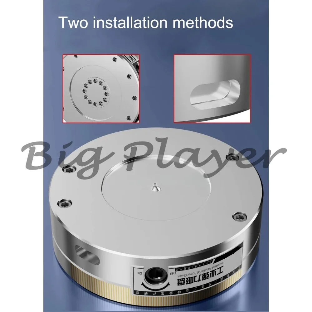 100mm Circular Permanent Magnet Suction Cup Permanent Magnetic Chuck Circular Grinding Disk for Machine Tools Lathes/Grinders