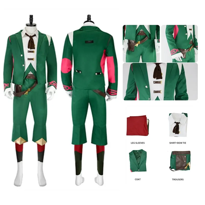 Fantasia Arcane Ekko Costume Cosplay LoL Travestimento Uomini adulti Uniforme Camicia Cappotto Pantaloni Abiti Vestito da festa di carnevale di Halloween