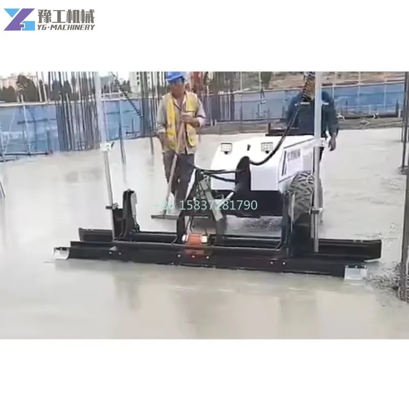 

Construction Laser Leveling Machine Automatic Concrete Laser Levelling Screed Machine 2.5M Width Cement Paving Machine for US