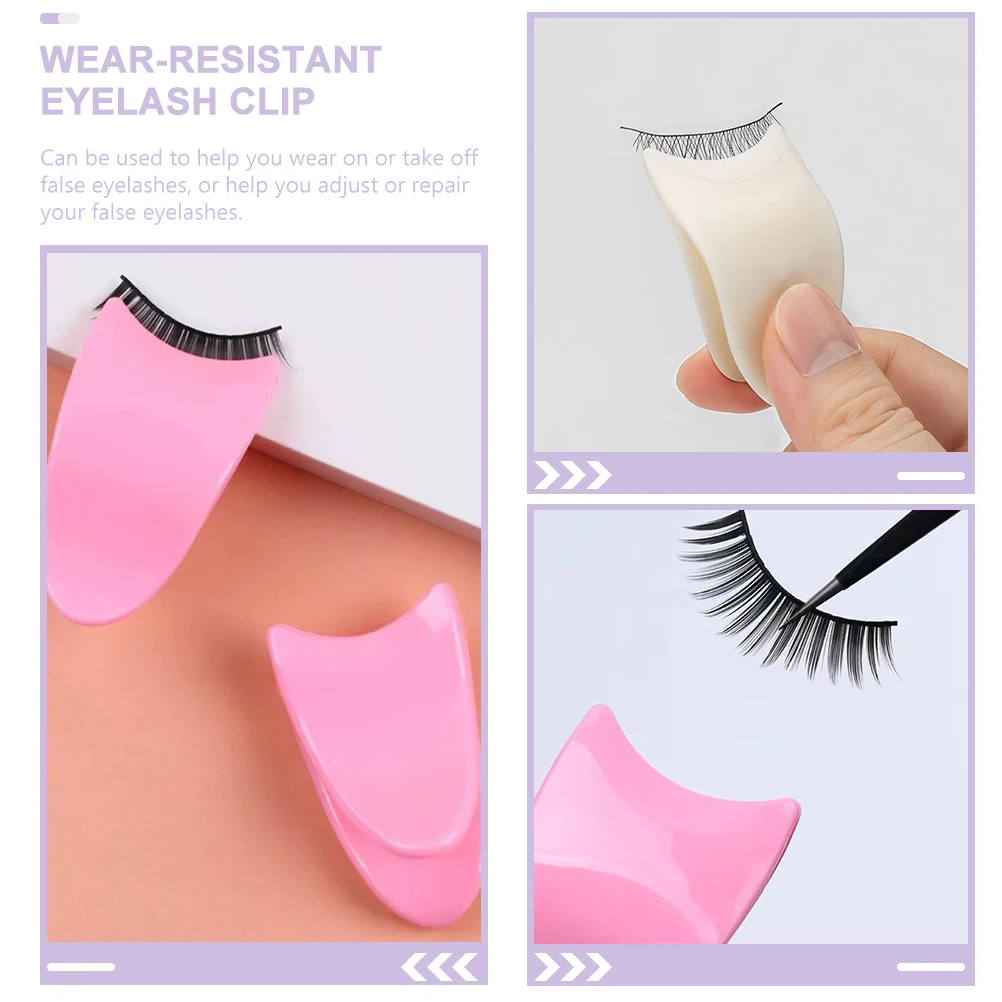 4Pcs Creative Eyelash Tweezer for Women False Lash Adjustment Tool Lightweight Small Size Easy to Carry Daily Makeup Essential