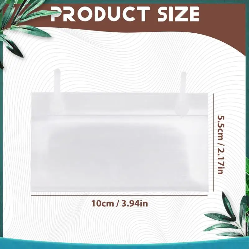 YSS-Plastic Label Holders Price Tag Ticket Hanger Clips With Easy Button Design Lock Closure For Basket Market Grocery