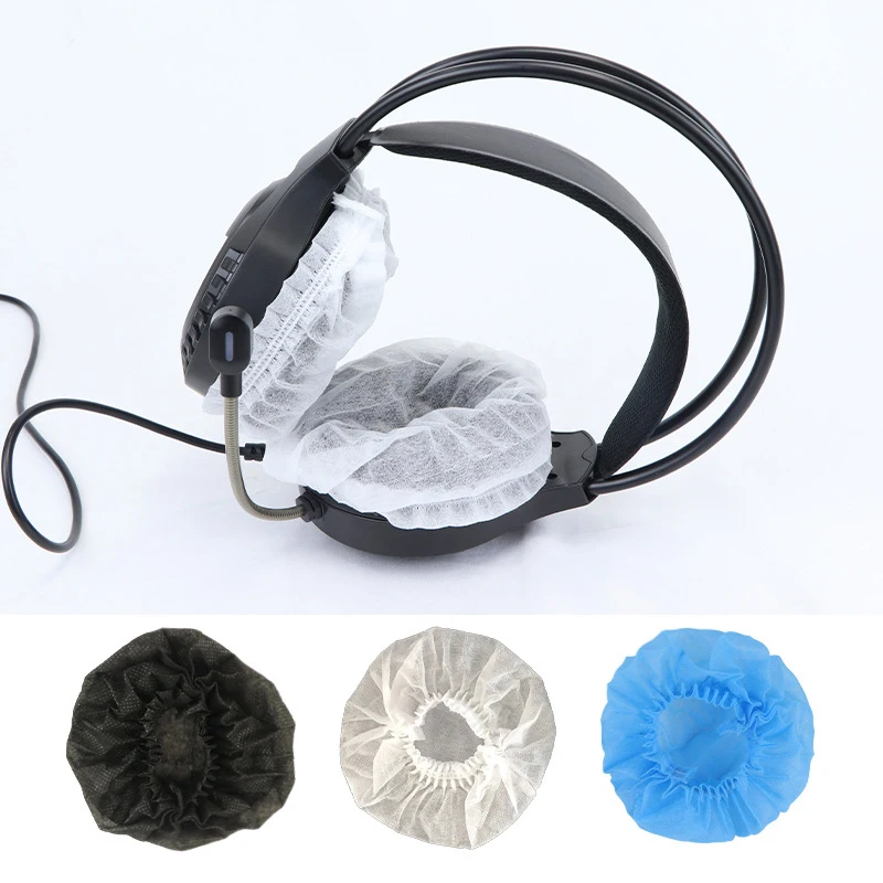 20Pcs/Bag Disposable Headphone Cover Nonwoven Earmuff Cushion 5-10.5CM Headset Disposable Headphone Ear Covers