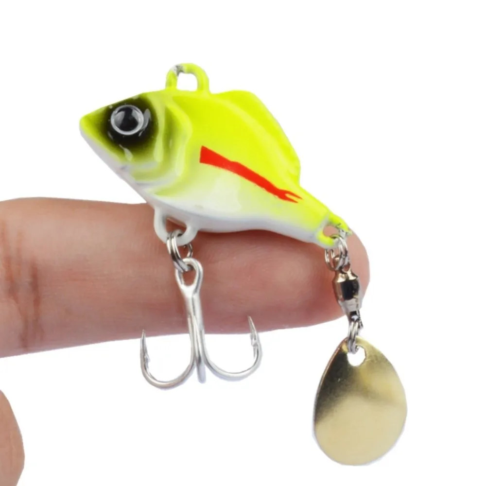 

5pcs Rotating Glitter Artificial Fishing Bait Vibration Bait Hook Set Fishing Lures Kit with Box Crank Hook Fishing Lures Hooks