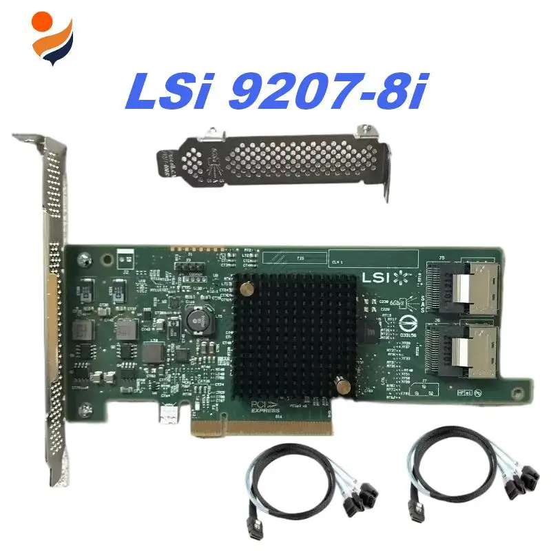 LSI SAS 9207-8i IT Mode HBA SATA SAS 6Gb/s PCI-E 3.0 Host Bus Adapter Card