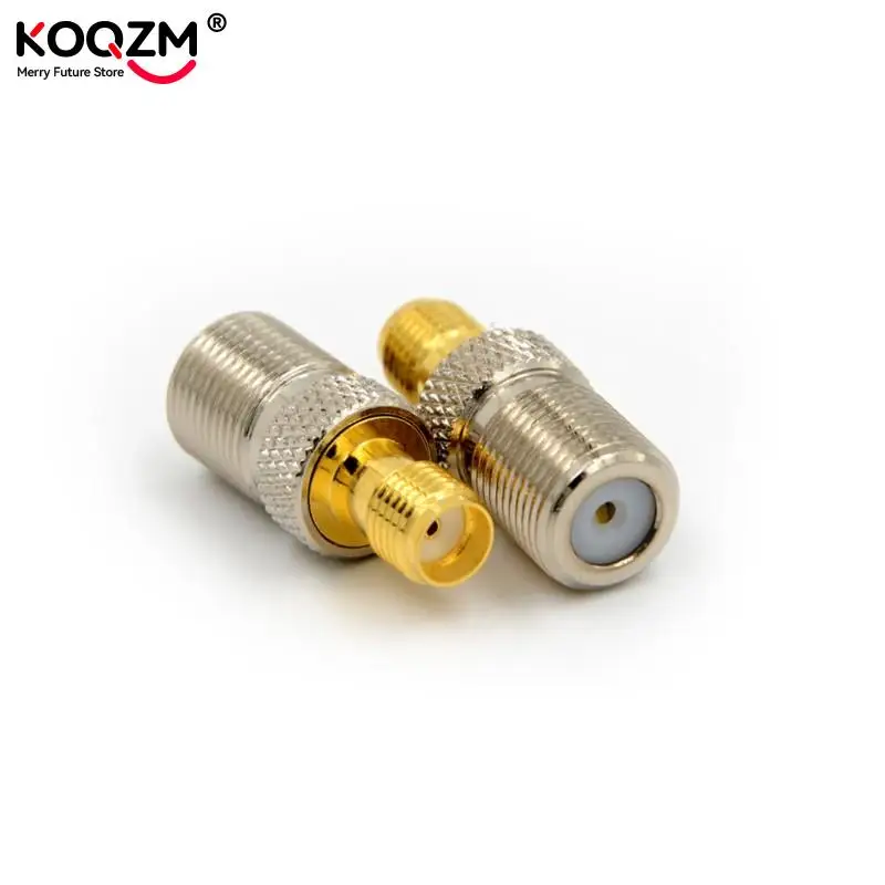 1pcs Straight RF Coax Adapter F To SMA Convertor F Female To SMA Female Connector F Type Female Jack To SMA Female Plug