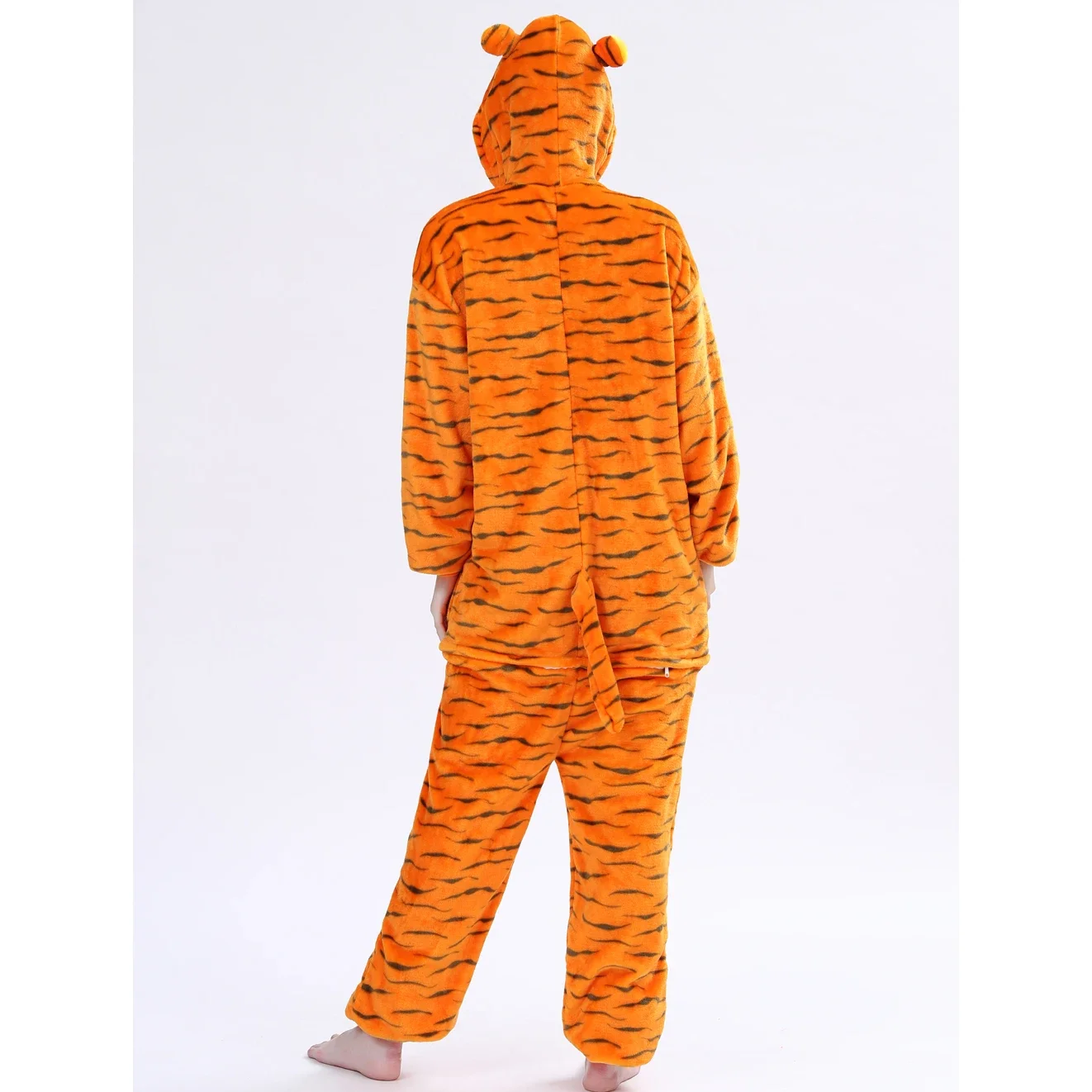 الشتاء للجنسين ثلاثية الأبعاد القفز النمر تأثيري ازياء نيسيس المرأة النوم منامة الكبار الفانيلا منامة الحيوان ملابس خاصة بذلة #6