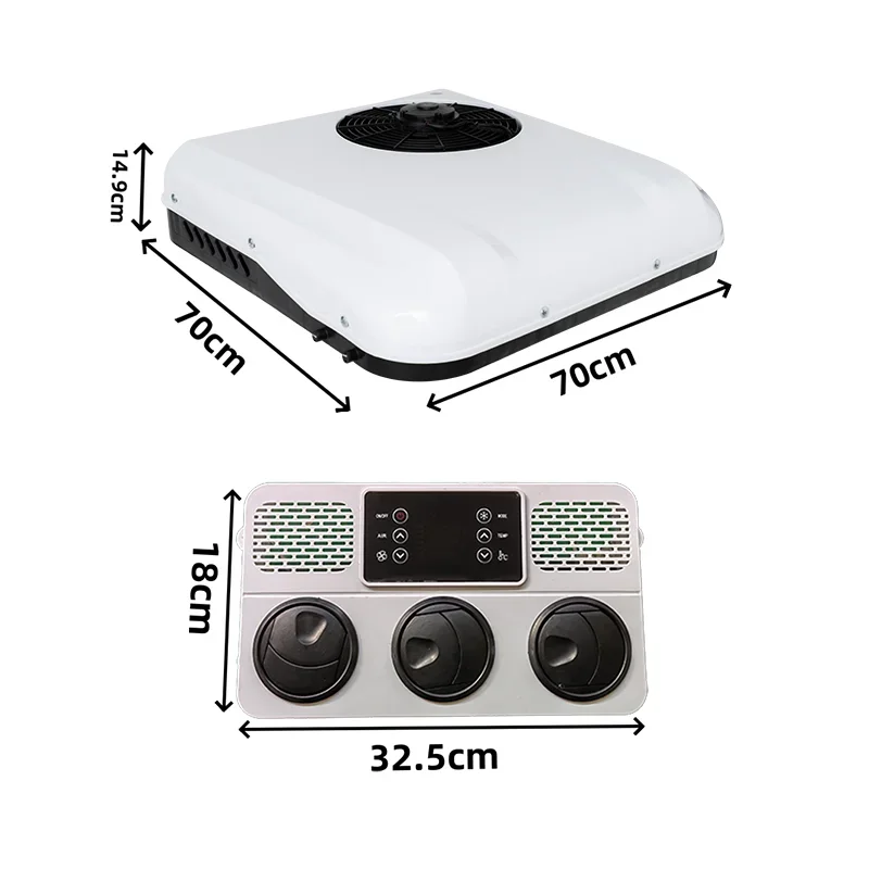 

Rooftop Van Parking Air Conditioner for Auto Truck Tractor Car Cab 12V/24V Portable Cooling System for Vehicles