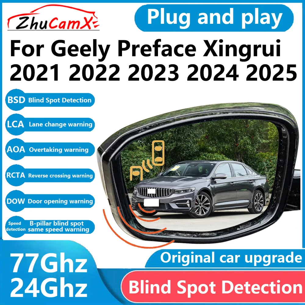 

for Geely Preface Xingrui 2021 2022 2023 2024 2025 BSD Blind Spot Detection Sensor Radar Driving Warning Assistance System