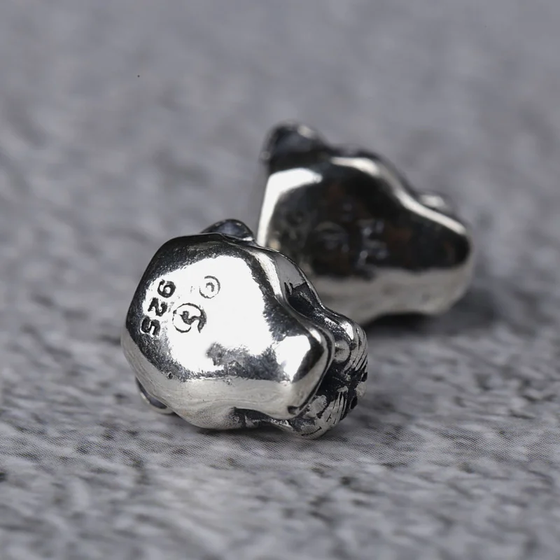 S925 الفضة ليوبارد رئيس سحر الخرزة المجوهرات الأوروبية #5