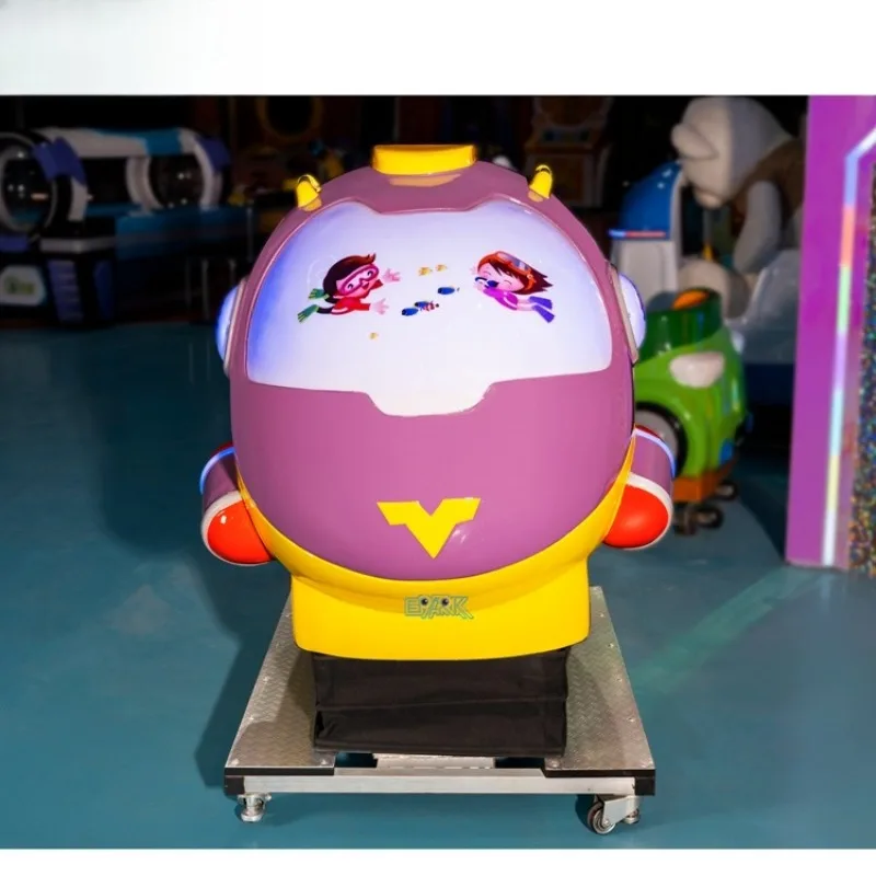 Amusement Park Ifec Arcade Game Machine Fiberglass Kids Ride Submarine Swing Car