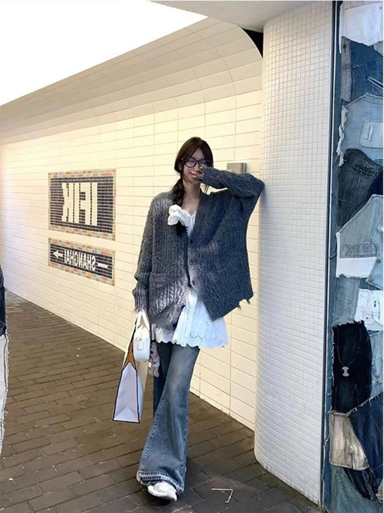 Coréen Sle A-Line Dr Lace Trim ter Ne Dr Minceur Polyvalent Blanc Brodé Imprimé Floral Maxi Dr