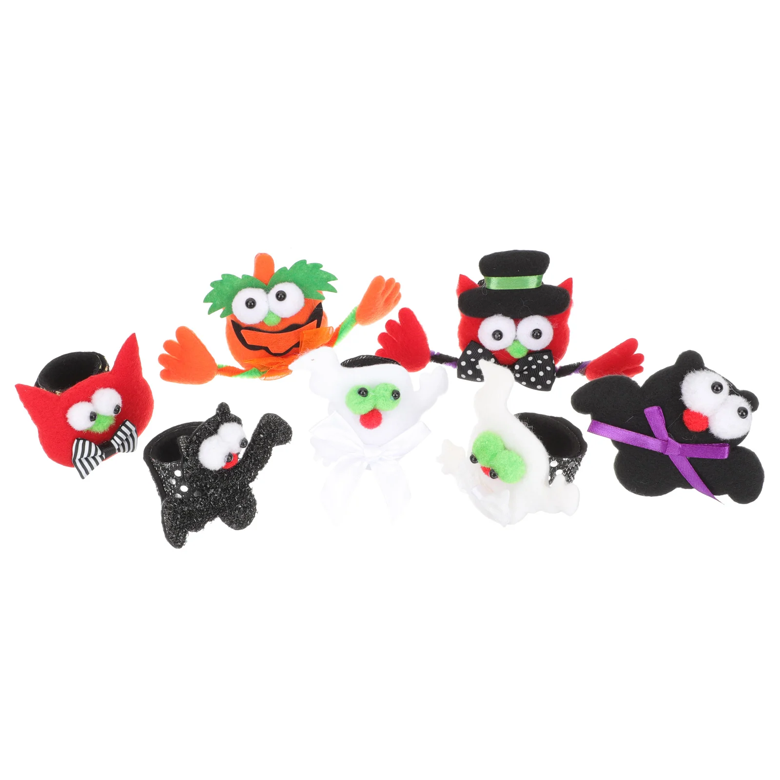 

7 Pcs Unique Wristband Child Children’s Toys Halloween for Kids 21x3cm Flannel Slap Plaything Bracelet