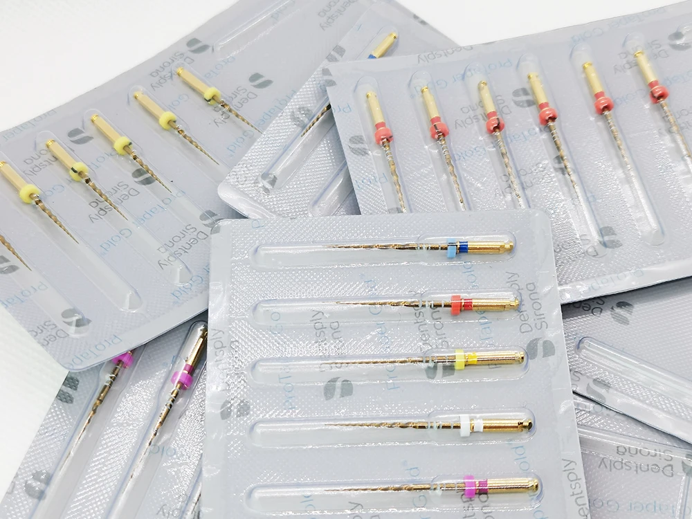 1PKS Dental Protaper Gold Rotary Instrument Heat Activation Flexible Engine Files For Root Canal Tool Dentistry Material