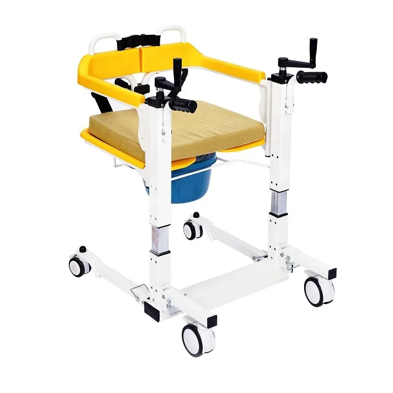 Household elderly care electric  transfer machine, lifting shower chair, handcart with toilet, multifunctional care chair