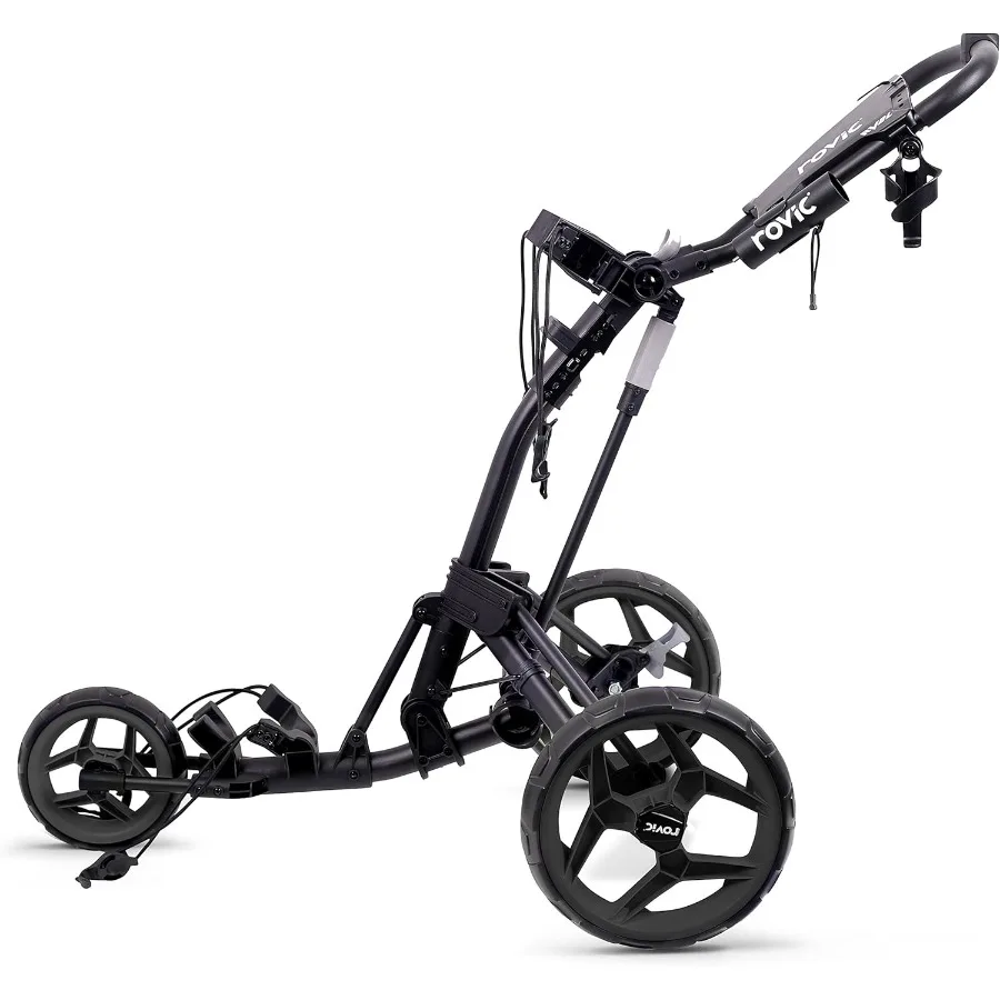 عربة دفع جولف RV2L ذات 3 عجلات قابلة للطي لسهولة النقل والتخزين على الدورة بتصميم مدمج بسعة كبيرة